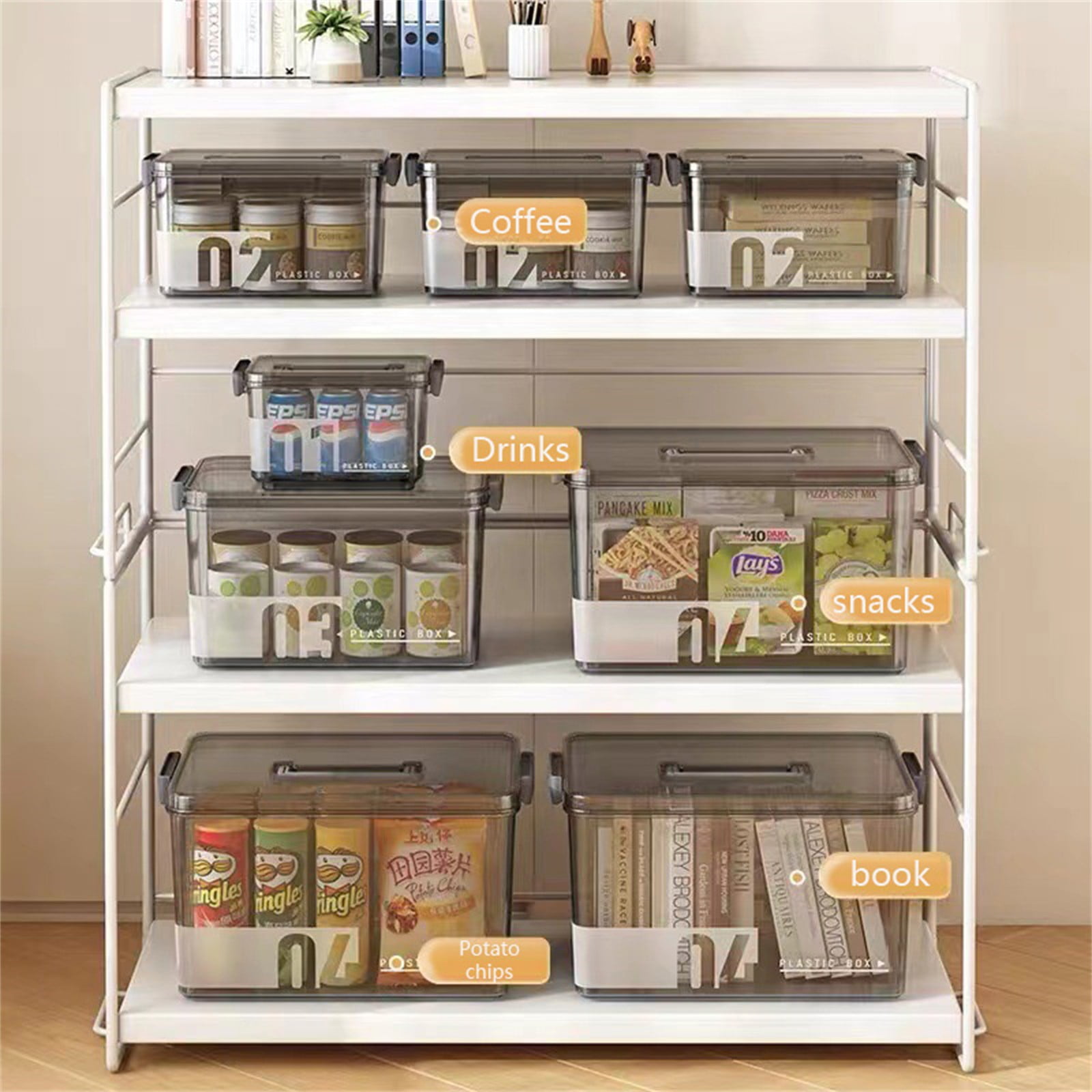 XKHBDL Plastic Storage Box with Removable Tray, Portable Craft Organizers and Storage Bins with Lid, Clear Art Storage Container for Organizing Sewing, Crayon, Tool, Playdoh