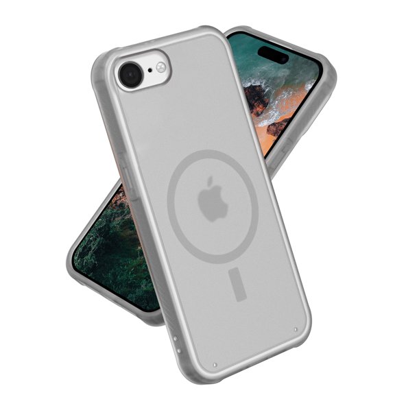 Magnetic for iPhone 16e Case [Compatible with Magsafe] Translucent Matte Slim Thin Shockproof Anti-Yellow Women Men Protective Rugged Hybrid Phone Cover For iPhone 16e,Clear