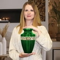 thumbnail image 4 of Urna funeraria Trupoint Memorials, griega, verde y dorada, para adultos, 4 of 6