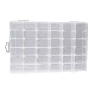 iBune 12 Grids Plastic Compartment Container, Bead Storage Organizer Box  Case with Adjustable Removable Dividers for Jewelry Craft Tackles Tools,  Size