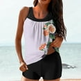 thumbnail image 6 of Fartey Tankini Swimsuits for Women 2025 Floral Print Bathing Suit Two Piece Modest Swim Suit Swim Tops with Boyshorts Loose Breathable Beach Vacation Swimwear Multicolor S-2XL, 6 of 6