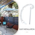 thumbnail image 3 of Miangastore Chaîne Stabilisatrice pour Parasol de Patio, Chaîne pour Parasol Extérieur, Base de Parasol de Jardin, Pièce de Fixation, Pièces de Réparation, 3 of 9