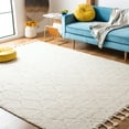 thumbnail image 2 of SAFAVIEH Casablanca Vasil Diamond Wool Area Rug, Ivory, 8' x 10', 2 of 7