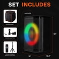 thumbnail image 2 of Altavoz Bluetooth Pyle Portable Woofer de 8 pulgadas y 120 W con TWS, 2 of 8