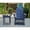 Navy Blue, variant on Zero Gravity Collection Adirondack Rocking Chair Red