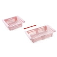 thumbnail image 4 of Fridge Freezer Fruit Drain Rack Layer basket fridge drawer Under Shelf Drawer Type Holder Vegetable Storage Basket, 4 of 6