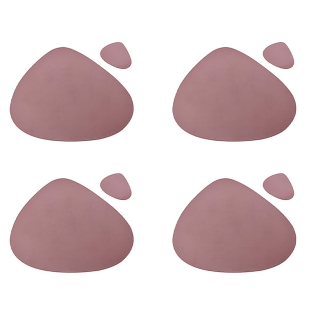 yingyy PU Placemat Waterproof Nonslip Place Mats Set Washable Wipeable Cup Mat Tableware Pad Kitchen Dining Restaurant Brown 45cm*37cm