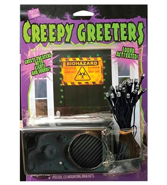 Zombie Creepy Greeters With Lights And Sound Halloween Decoration