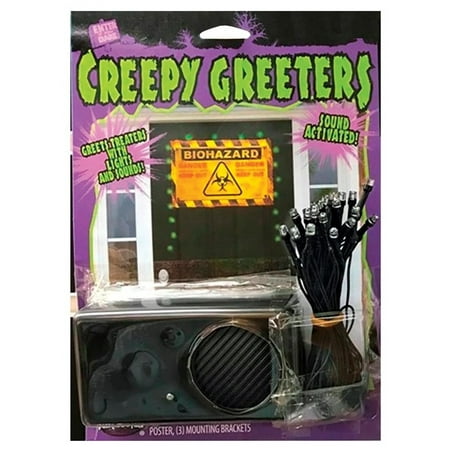 Zombie Creepy Greeters With Lights And Sound Halloween Decoration