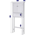 thumbnail image 4 of Spirich Over-the-Toilet Storage Cabinet with Adjustable Shelf, Space-Saving Bathroom Organizer, White, 4 of 6