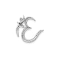thumbnail image 3 of 3/8 Carat (Ctw) Diamond Ohm Symbol Charm Pendant Necklace 14K White Gold (NO CHAIN) for Women, 3 of 5