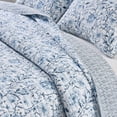 thumbnail image 2 of Floral Quilt Set - Lightweight, Soft, All-Season - 2-Piece Reversible Floral Bedding Set (Twin / Twin XL, English Garden Blue), 2 of 6