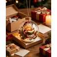 thumbnail image 4 of 3D Lighted Christmas Ball Ornament, Button Battery Hanging Light for Christmas Tree Decor, Window, Mantel, Holiday Gift, 4 of 8