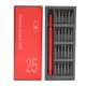 thumbnail image 1 of Juego de destornilladores 25 en 1, Kit de herramientas de desmontaje y reparación de tamaño de bolsillo portátil de Metal, Compatible con teléfonos inteligentes, tabletas y portátiles, 1 of 8