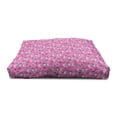 thumbnail image 4 of Feminine Pet House, Cutie Lettering with Crown Pattern and Flower Silhouette Art Illustration, Outdoor & Indoor Portable Dog Kennel with Pillow and Cover, 5 Sizes, Fuchsia, by Ambesonne, 4 of 5