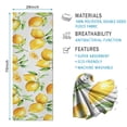thumbnail image 2 of Yellow Lemon Fruit Slices White Pattern Hot Yoga Mat Towel Non Slip for Hot Yoga - Quick-Drying Yoga Mat Cover with 4 Corner Pockets with Travel Bag - Hot Yoga Towel Non Slip 70"x26", 2 of 6