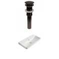 thumbnail image 1 of American Imaginations 23.82-in. W 1 Hole Ceramic Top Set In White Color - Overflow Drain Incl. AI-30749, 1 of 9