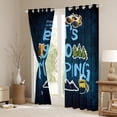 thumbnail image 3 of Castle Fairy Teens Happy Camping Black Out Curtains,Adventure Theme Curtains Pack of 2 (42x63 Each),Moutain Jungle Bedroom Curtains,Breathable Home Decor, 3 of 6