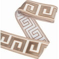 thumbnail image 6 of 1 set 3M Polyester Jacquard Grid Ribbon Chenille Ribbon Clothes Accessories Curtain Decoration Steel Blue 3-3/4 inch(94mm), 6 of 8