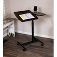 thumbnail image 4 of BIRDROCK HOME Adjustable Mobile Laptop Stand - Brown, 4 of 5