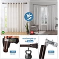 thumbnail image 6 of Urbanest Adjustable Single Curtain Rod Set Mahogany Chilton Finials – 1 - Inch Diameter, With Bronze Rod, 48–84 Inches, 6 of 6