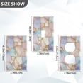 thumbnail image 7 of Yayeee Blank Wall Plate Cover 1-Gang 4.5"x2.7" Home Unused Decorative Outlet, Elegant Marble Pattern, 7 of 7