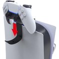 thumbnail image 4 of Soporte para controlador de juegos, colgador de pared para escritorio, soporte con gancho, fácil instalación, ahorra espacio para controlador de consola PS5, soporte para auriculares, 4 of 5