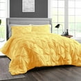 thumbnail image 2 of SGI Bedding 100% Egyptian Cotton 3PC Pinch Duvet Cover Full Golden, 2 of 7
