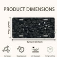 thumbnail image 2 of Pebble Texture Pattern Funny Personalized License Plate Rust-proof Stainless Steel Metal License Plate Suitable For Men And Women 12.2" x 6.2", 2 of 7