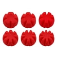 thumbnail image 1 of 6pcs DIY Flower Base Silicone Models, Epoxy Resin Casting, Candle Making, Models, Cup, Dispensing Cup, Fabric Red, 1 of 10