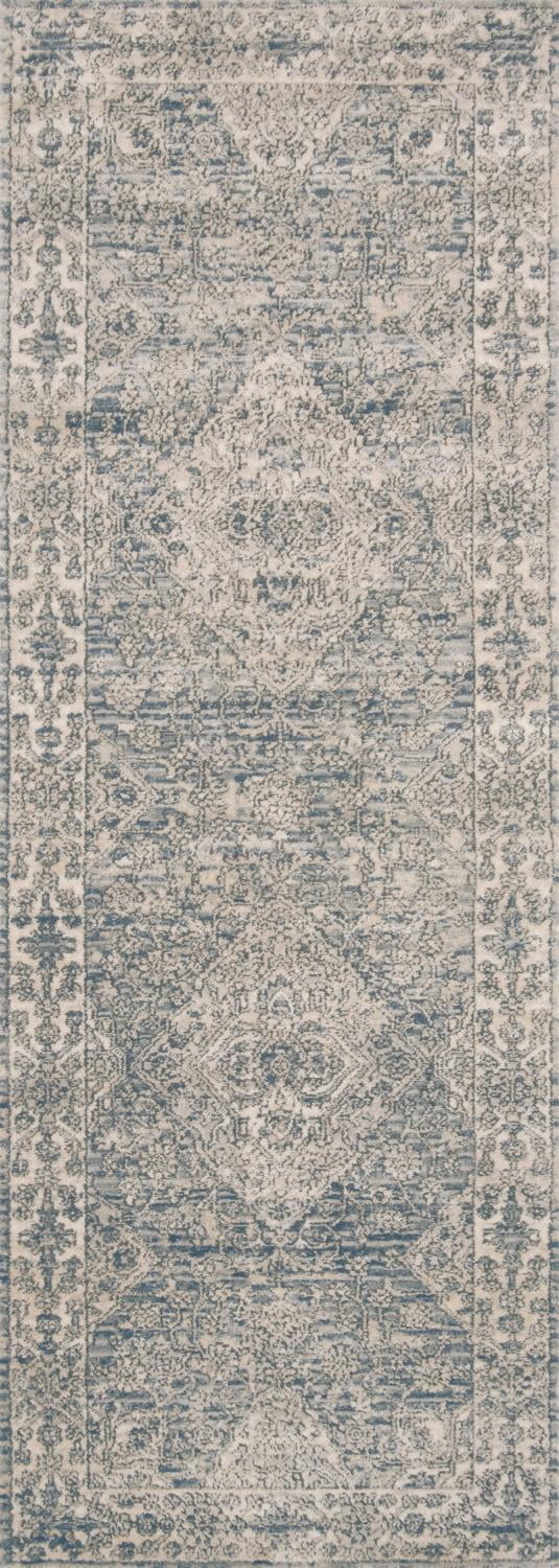 Loloi Teagan Sky / Natural 2'-8" x 10'-6" Runner Rug