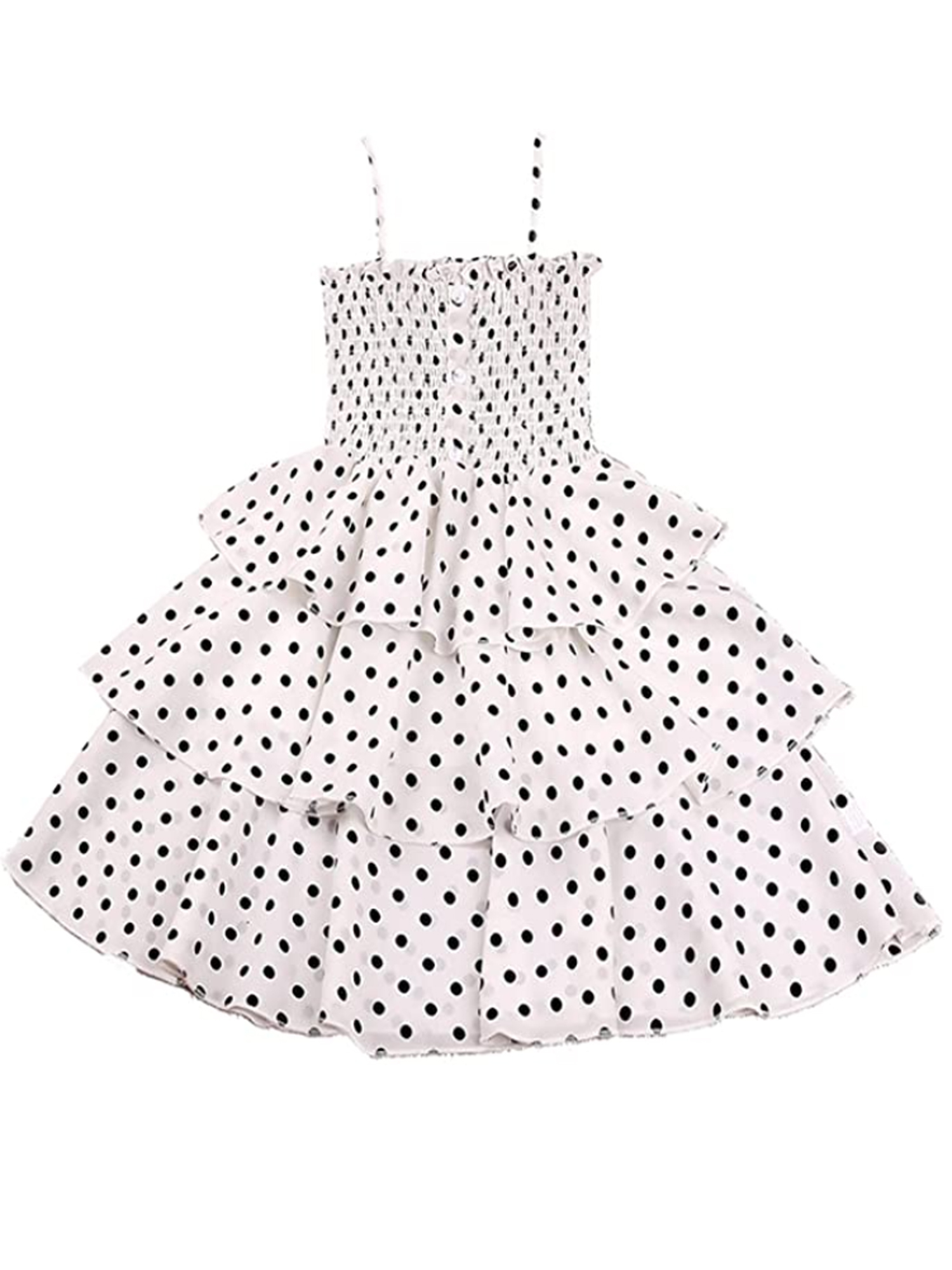 JBEELATE Toddler Baby Girl Casual Sleeveless Dress Summer Ruffle Button Down Dresses Cotton Linen Floral Tutu Skirts