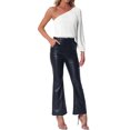 thumbnail image 2 of INSPIRE CHIC One Shoulder Bodysuit for Women's Long Sleeve Casual Ribbed Body Suits, 2 of 5