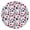 Red White Blue, variant on Red White Blue Baseballs and Stars Pattern Round Fitted Tablecloth with Elastic Edge,Dining Table Cover Waterproof,Outdoor Round Tablecloth for Camping,Dining,Indoor and Outdoor