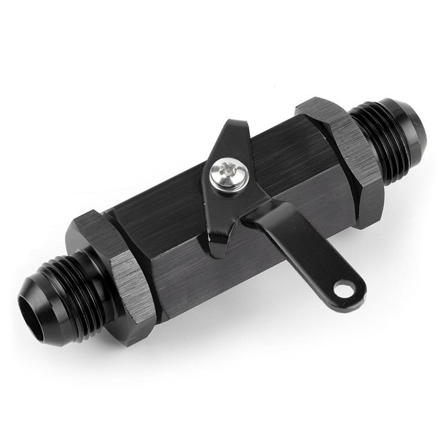 Válvula de retención de cierre Y974 -10AN, aleación de aluminio, reacondicionamiento de automóviles para tubería de combustible AN10 (negro)