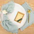 thumbnail image 4 of Cterwk 16PCS Handmade Cloth Napkins Cotton Linen Napkins 17"x17" Dinner Napkins for Wedding Christmas Party, 4 of 6