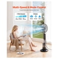 thumbnail image 3 of Misting Fan, 3 Speeds Cooling Fan with 0.79gal Tank, Remote Control, Indoor Outdoor Mister Fan, 70° Oscillation, 3 Modes for Patio, Garage, Living Room, 3 of 8