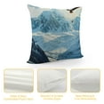 Autua Bird Mountain Snow Graphic Decorative Throw Pillow Cover Short
