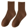thumbnail image 1 of Couples Spring Summer Tube Solid Color Socks for Men and Women Sweat Absorbent Breathable Athletic Stockings, 1 of 4