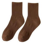 FhsagQ Socks Socks for Women Blue Xs Couples Spring Summer Tube Solid Color Cotton Socks Men's and Women's Sweat Absorbent Breathable Sports Stockings Women Socks Red Coffee 20CM*8CM