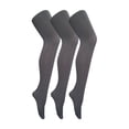 thumbnail image 1 of 3 Pair Multipack Womens Coloured Opaque 80 Denier Tights | Sock Snob | Plain Block Colour Tights, 1 of 2