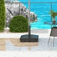thumbnail image 2 of Outsunny 46lbs Patio Umbrella Base Stand w/ Wheels Fillable Umbrella Holder, 2 of 10
