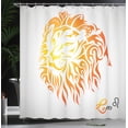 thumbnail image 3 of Ambesonne Astrology Shower Curtain, Leo Horoscope Sign, 69"Wx84"L, Orange, 3 of 4