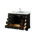 thumbnail image 5 of Wyndham Collection WCS202048SKGCMUNSMXX Deborah 48" Free Standing Single Vanity Set - Dark, 5 of 7