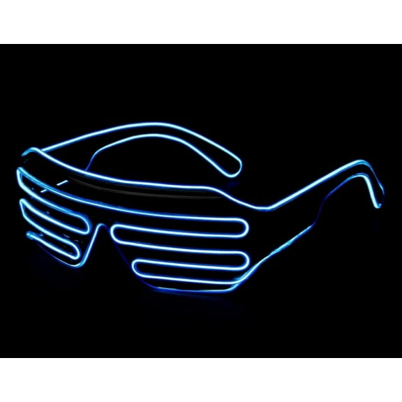 Studio Halloween Shutter Glasses White In Blue Costume Accessory