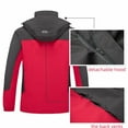 thumbnail image 7 of Diamond Candy Men's Hooded Waterproof Jacket Lightweight Rain Jacket Outdoor Casual Sportswear, 7 of 7