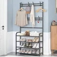 thumbnail image 2 of Perchero Rack Closet Ropero Practiksa con Zapatera Color Negro Perchero con Estante, 2 of 5