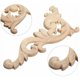 thumbnail image 2 of 4 piezas de adornos decorativos Adornos de madera Hechos a mano para esquinas de muebles de gabinete 15x7.5cm, 2 of 5