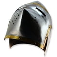 thumbnail image 3 of Late Middle Ages Pigface Bascinet Helmet Armor - Historical Functional Replica, 3 of 5