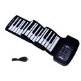 thumbnail image 1 of KARMAS PRODUCT Clavier Piano Électronique Portable 61 Touches Enroulable avec Casque Mp3 Entrée USB, Sortie MIDI, 128 Rythmes et Mélodies, Enregistrement, Lecture, Contrôle du Volume et du Taux, 1 of 1